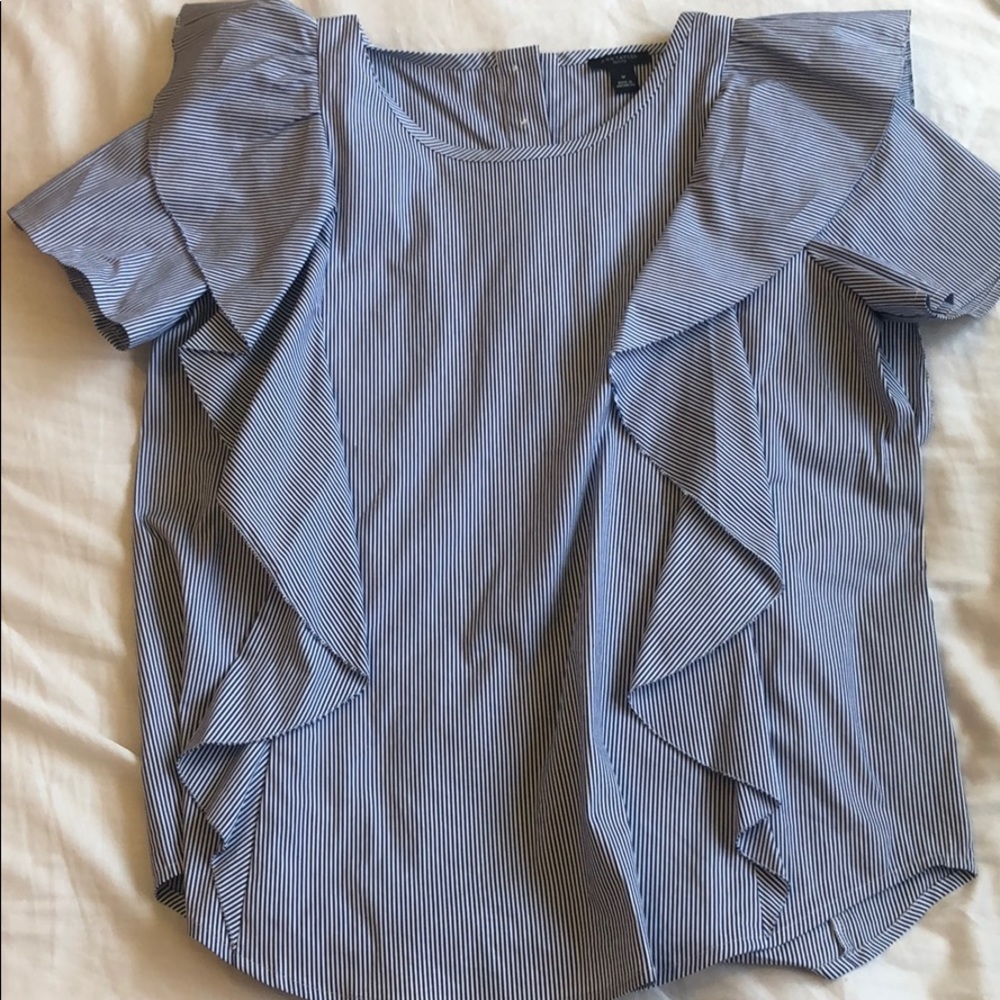 Ann Taylor petite striped SP top
